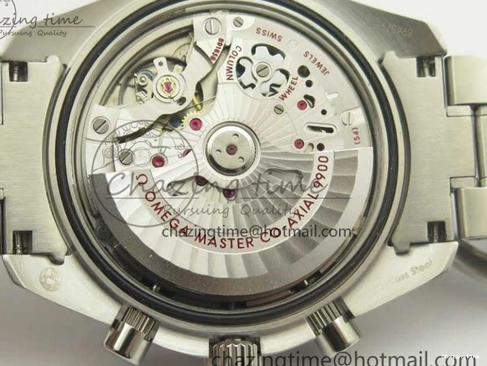 0507 Speedmaster Moonwatch OMF 1:1 Best Edition Black Dial Orange Hand on SS Bracelet A Timeless 8044